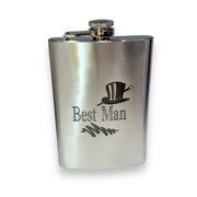 Wedding Party Gifts BEST MAN GROOMSMAN Flasks and Lighters