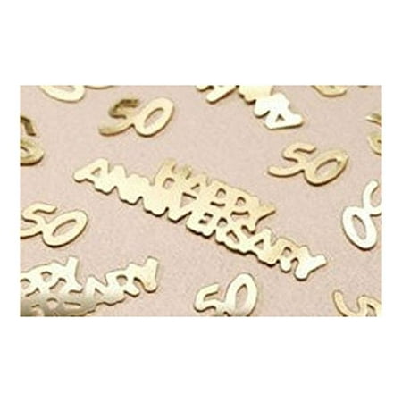 Wedding Party Gold 50th Anniversary Confetti For Decorations Table