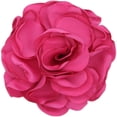 thumbnail image 1 of Wedding Party Jewelry Lapel Pins Badge Cloth Art Handmade Fashion Floral Brooch Dress Suit Corsage Fabric Big Rose Flower Brooch ROSE RED, 1 of 8