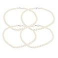thumbnail image 1 of Wedding Party Lady Faux Pearls Beaded Linked Necklace Chain Neck Decor 4pcs, 1 of 3