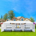 thumbnail image 1 of Wedding Party Tent, SEGMART 10' x 30' Outdoor Canopy Tent with 5 SideWalls, Upgraded White Backyard Tent for Outsides, Patio Gazebo Tent BBQ Shelter for Garden Camping Grill, LLL591, 1 of 10