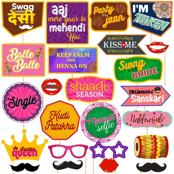 Wedding Photo Booth Props - 24 Designs, Photo Booth Props Wedding, Wedding Photo Booth, Wedding Props Photo Booth Signs, Wedding Props