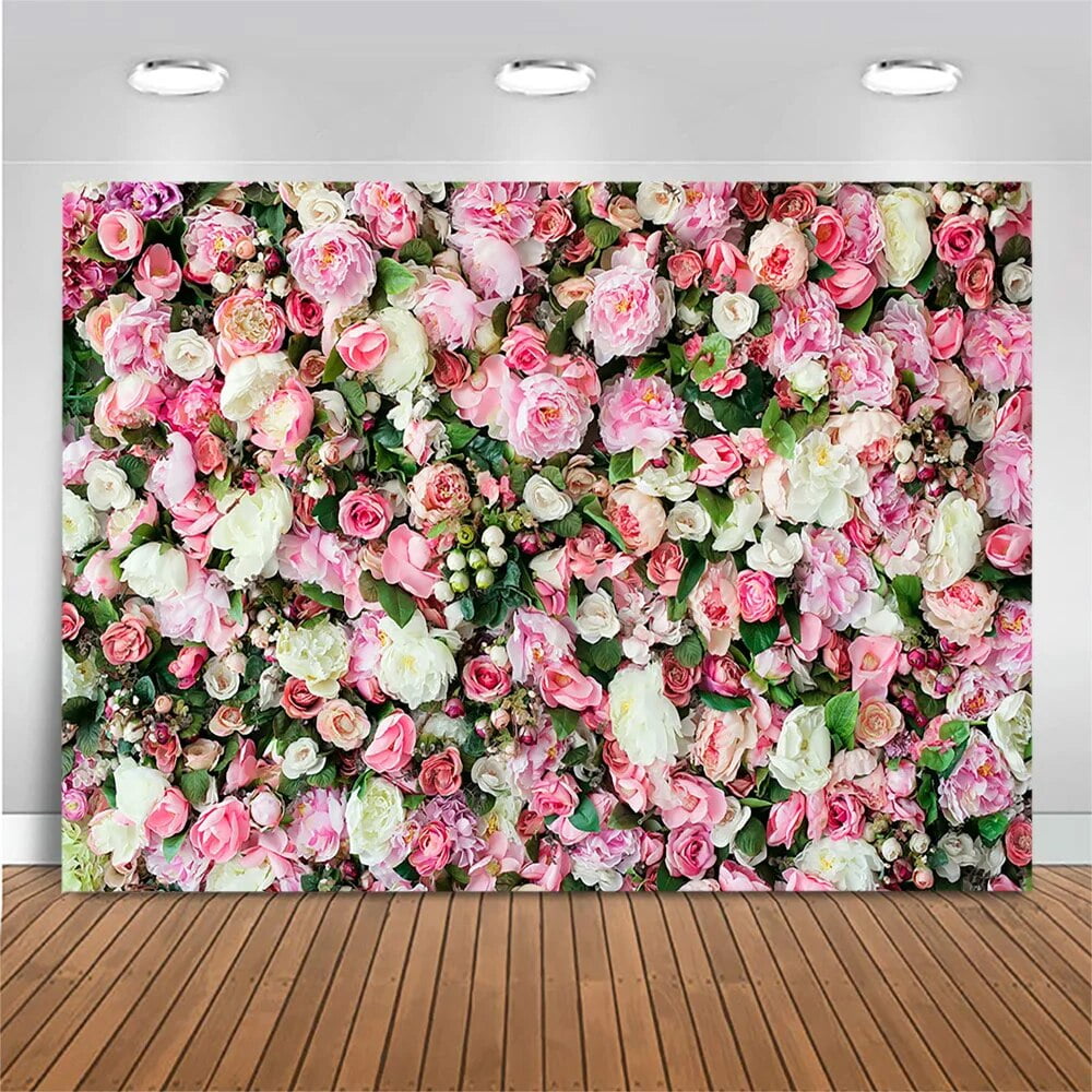 Wedding Photo Wall Background Rose Flower Stage Ceremony Birthday Party Decor Baby Portrait