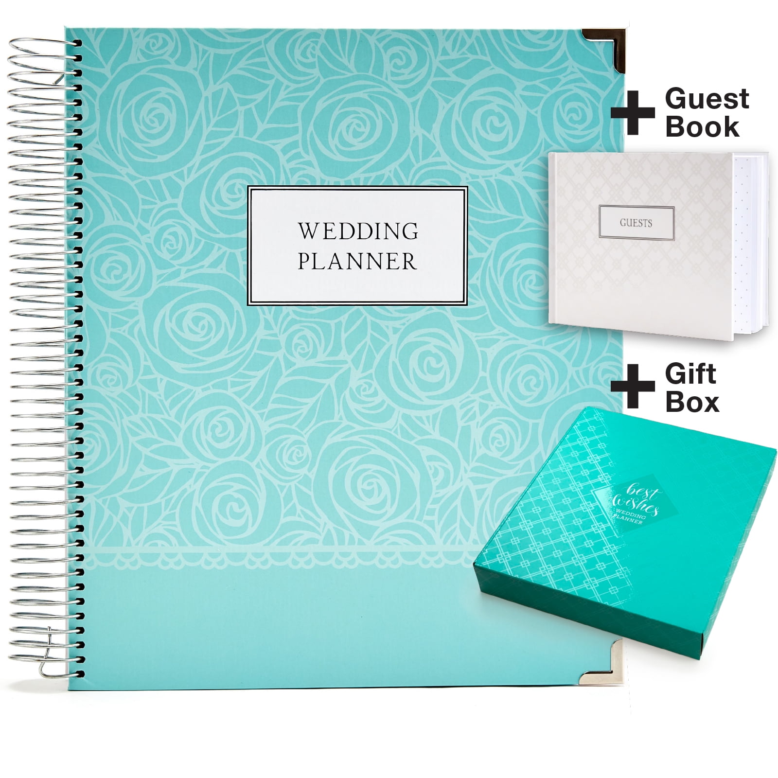 Wedding Planner Gift Set for the Bride to Be 9x11 Hardcover Wedding