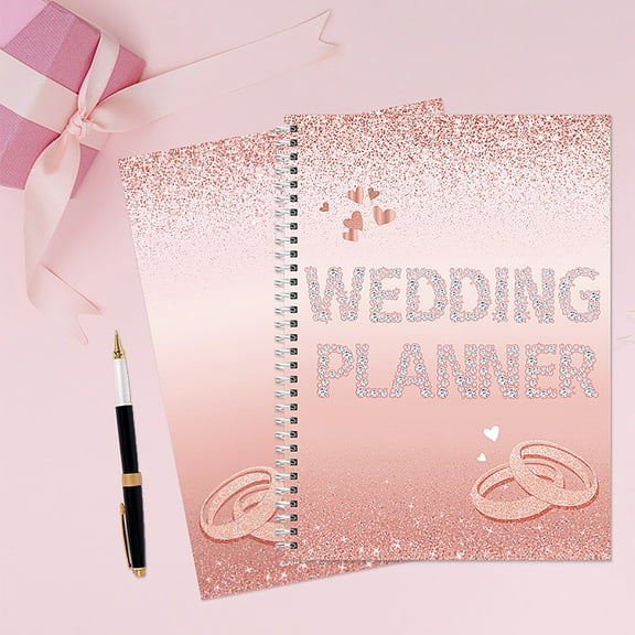 Wedding Planner Notebook Bridal Event Organizer Structured Layout for Wedding Planning Budget Tracking Task Lists High-Quality Material