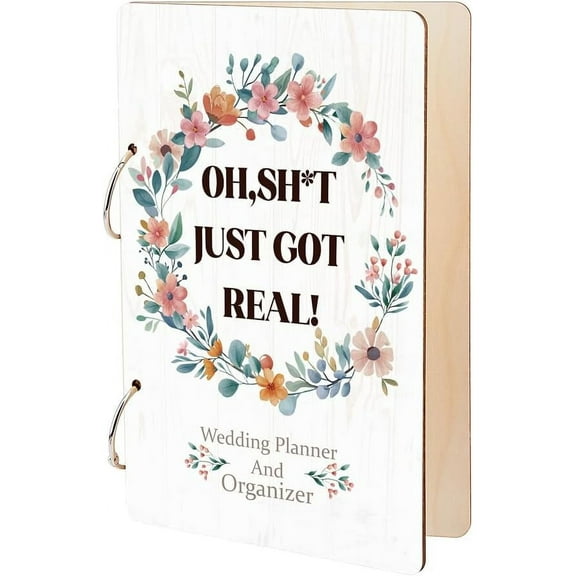 Wedding Planner and Organizer Greeting Card Holder Organizer Flowers Wooden Card Keeper Binder Cards Keeper Photo Album Cover Wedding Planner Journal Keepsake Gifts Colorful