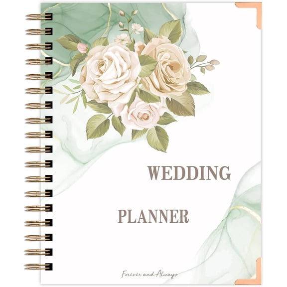 Wedding Planner - Wedding Planner Book and Organizer for the Bride, Wedding Planner Book Engagement for Newly Engaged Couples - Hardcover Bridal Planning Wedding Notebook 11" x 9"