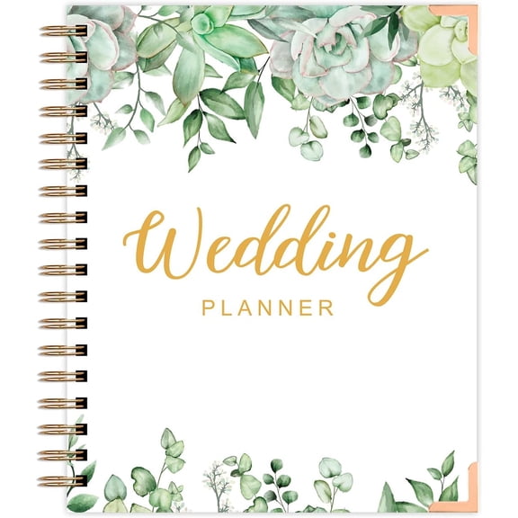 Wedding Planner - Wedding Planner Book and Organizer for the Bride, Wedding Planner Book Engagement for Newly Engaged Couples - Hardcover Bridal Planning Wedding Notebook 11" x 9"