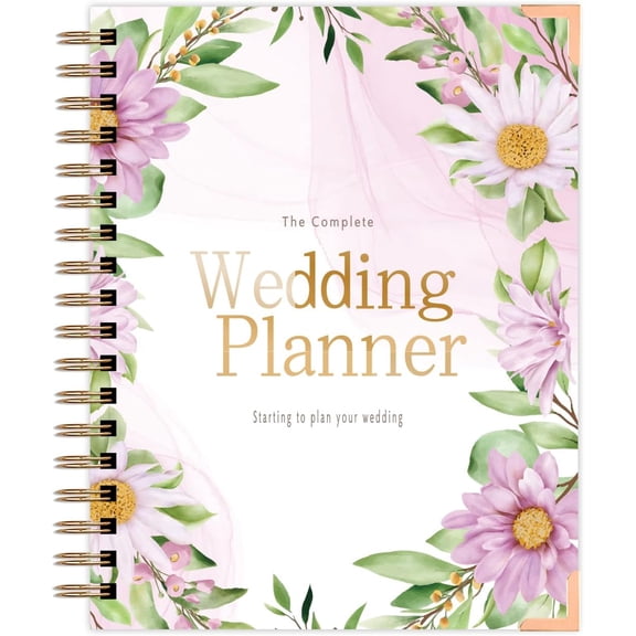 Wedding Planner - Wedding Planner Book and Organizer for the Bride, Wedding Planner Book Engagement for Newly Engaged Couples - Hardcover Bridal Planning Wedding Notebook 11" x 9"