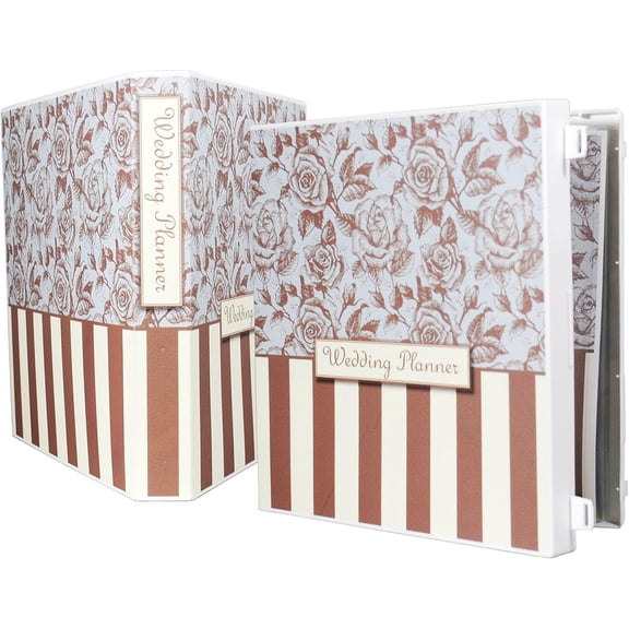 Wedding Planning Binder Ki Organizer - Ulimae for Planning a Wedding - Blue Floral