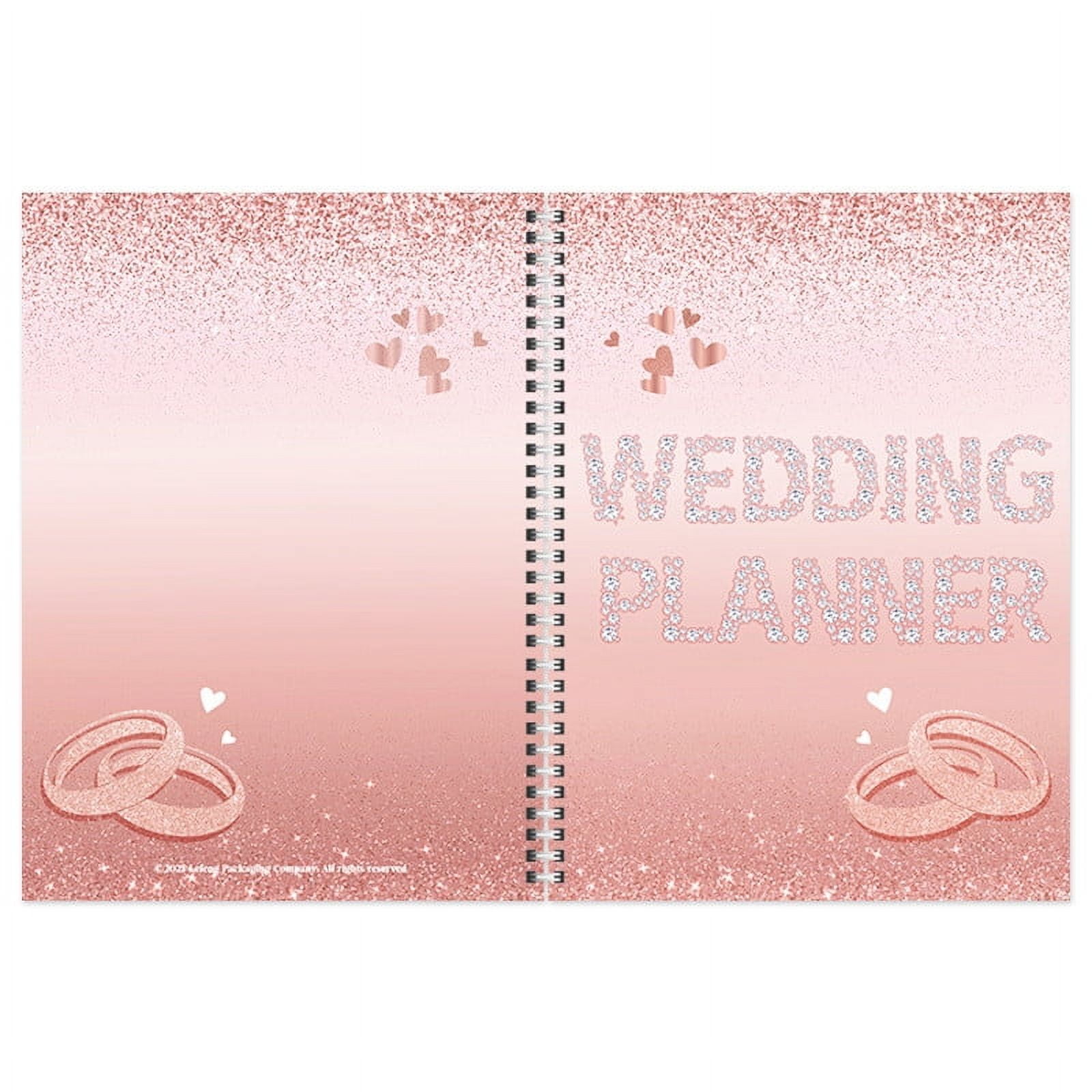 Wedding planning notebook spiral bound organizer with checklist pages