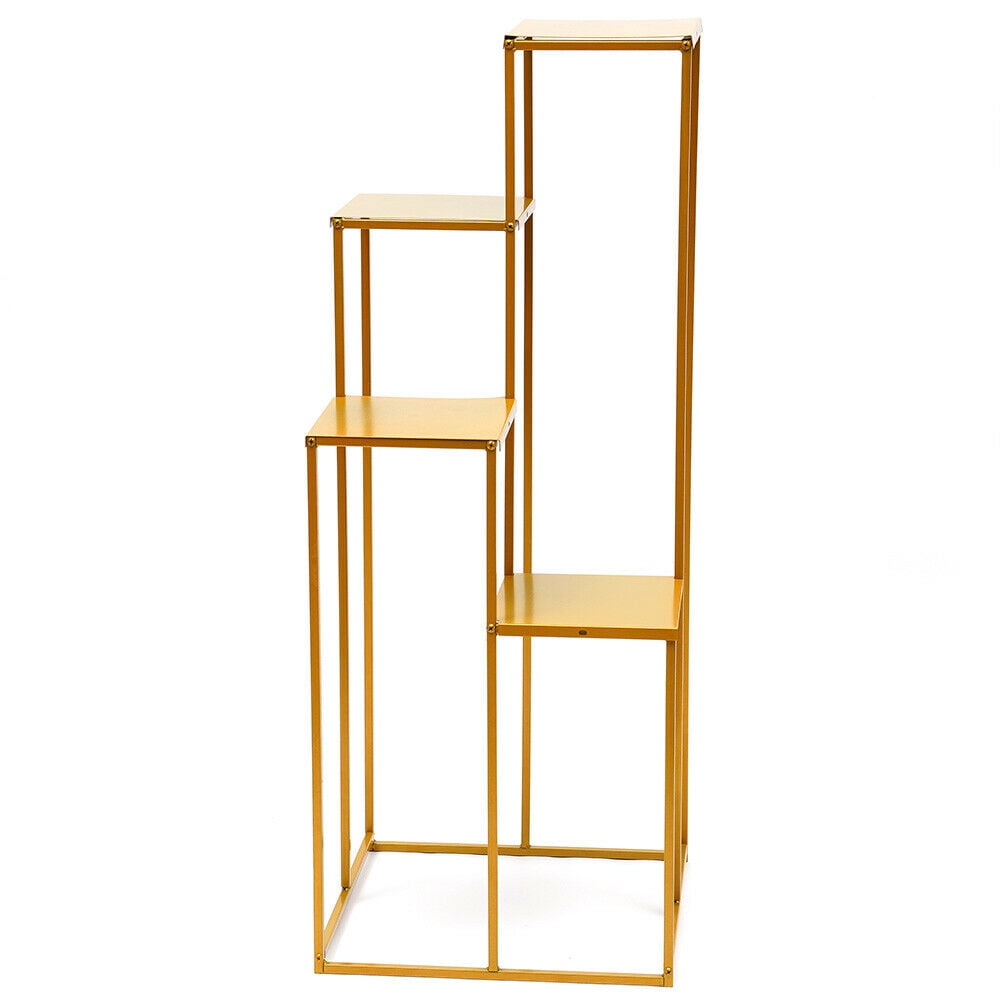 Wedding Plant Stand, Metal Ladder Column Freestanding Flower Vases Rack ...