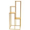 thumbnail image 1 of Wedding Plant Stand, Metal Ladder Column Freestanding Flower Vases Rack with 4 Storage Shelves for Wedding Party Decoration Gold 15.7*15.7*39.3 inch, 1 of 7