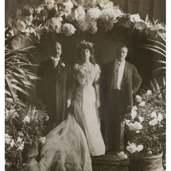 Wedding Portrait Of Alice Roosevelt-Longworth And Nicholas Longworth History (18 x 24)