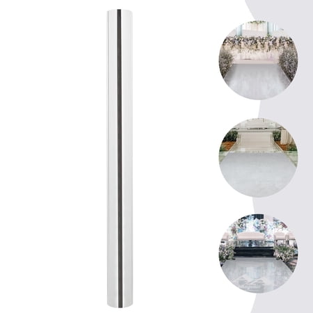 Wedding Reflective Mirror Carpet Leading Aisle Runners Mat,3.3×33 ft Non-slip Mirror Rug Pad