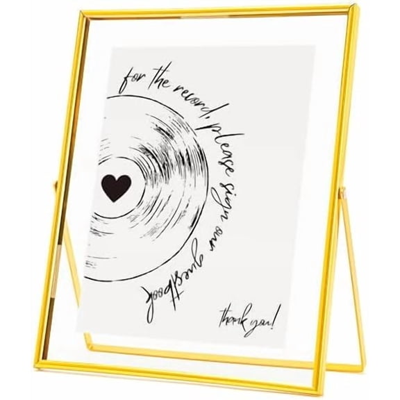 Wedding Registry Alternative Audio Guest Book Table Signage Floating Picture Frames Decoration Sign 10x8inches