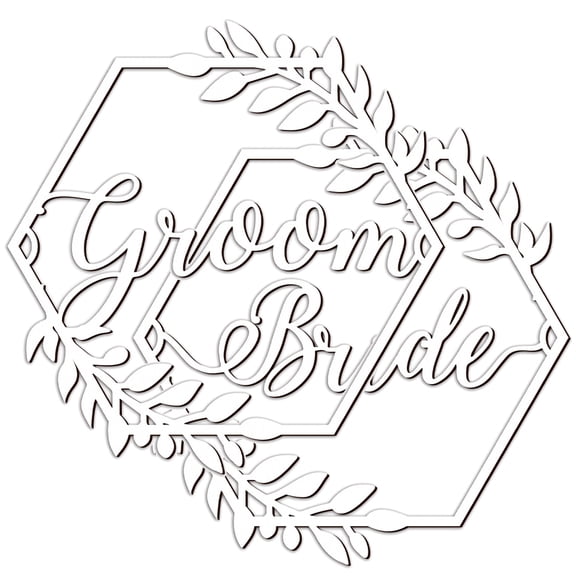 Wedding Chair Back Bride Sign Reception Decorations Bridegroom