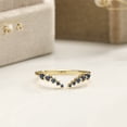 thumbnail image 1 of Wedding Ring 18K Rose Gold Created Sapphire Rings for Women, 1 of 3
