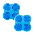 thumbnail image 1 of Wedding Ring Cookie Cutter Silicone Folding Baby Food Storage Containers Lid Reusable Mold Freezer Tray, 1 of 2