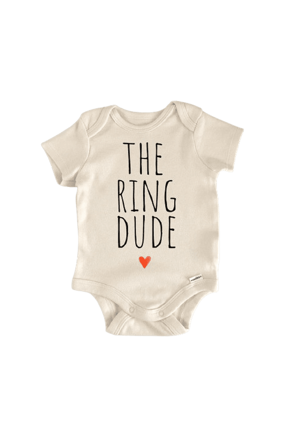 Wedding Ring Flower Newborn Baby Bodysuit
