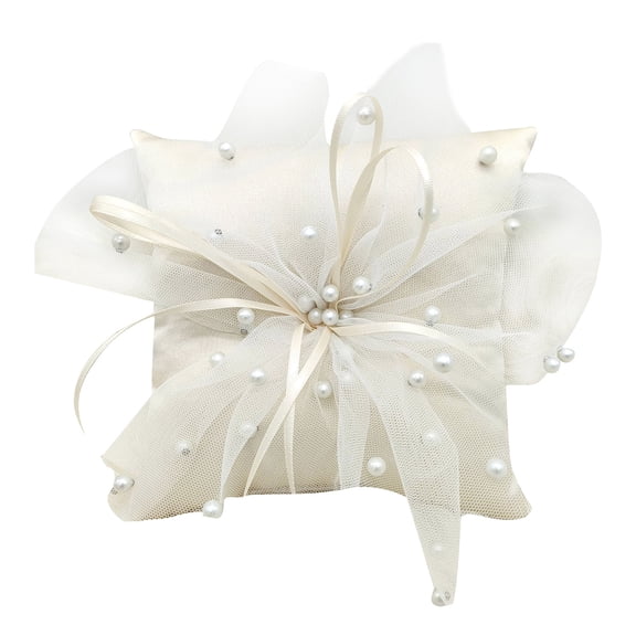 Wedding Rings Bearer Pillow Cushion Bows Arrangement for Commitment Wedding Ceremony Engagement Decors