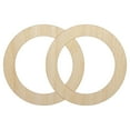 thumbnail image 1 of Wedding Rings Overlapping Wood Shape Unfinished Piece Cutout Craft DIY Projects - 4.70 Inch Size - 1/8 Inch Thick, 1 of 7