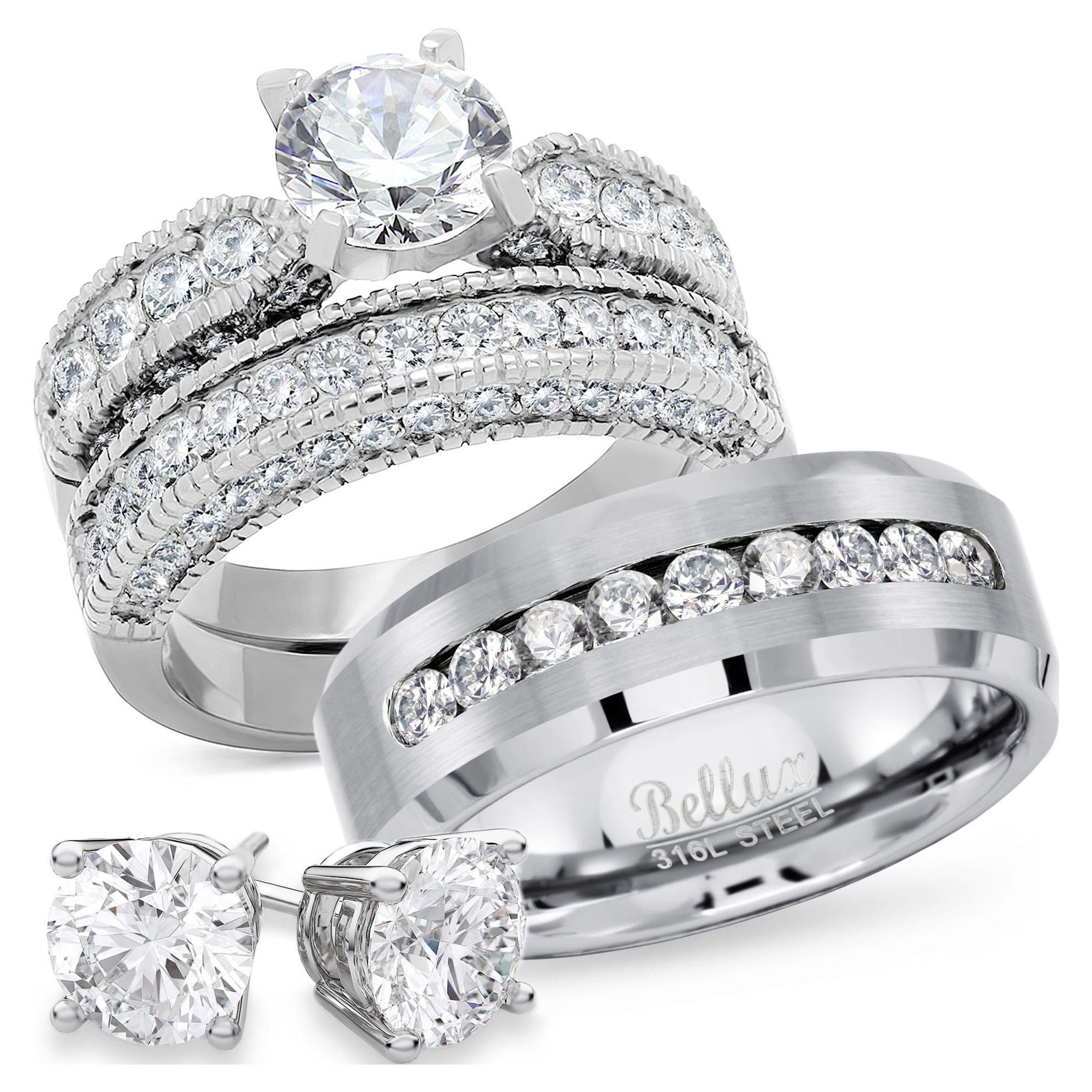  Women's Bridal Rings Sets - $50 To $100 / Women's Bridal Rings  Sets / Women's We: Clothing, Shoes & Jewelry