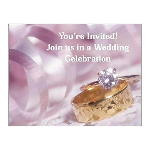 Wedding Rings Wedding Invitation - 50/Pack