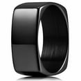 thumbnail image 1 of Wedding Rings for Men or Unisex. 8mm Black Square Band (Stainless Steel), 1 of 7