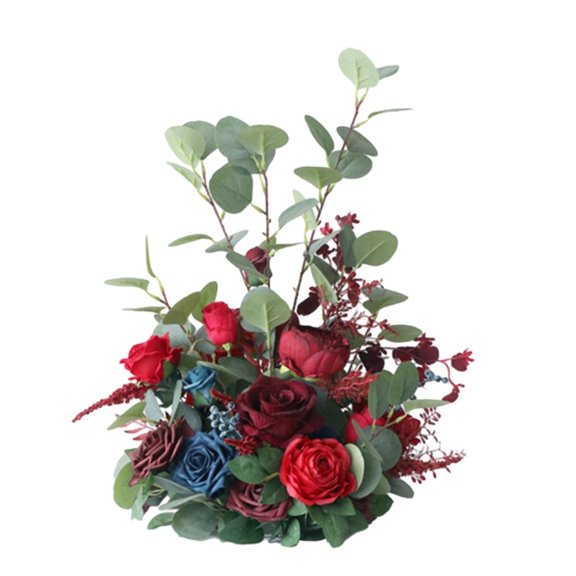 Wedding Road Guide Flower Bouquet Artificial Silk Flower Tabletop Decoration for Festival New Year Party Decoration