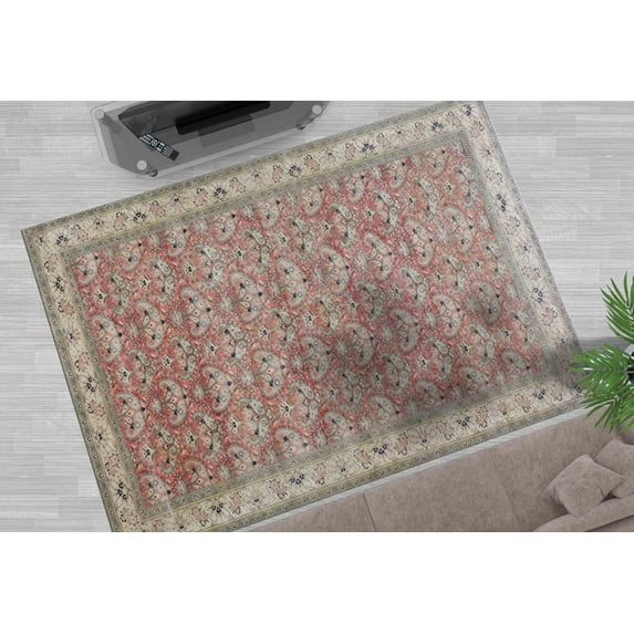Wedding Rugs, Red Rugs, Floral Pattern Rug, Boho Rugs, Vintage Style Rugs, Customs Rugs, Turkish Rug, Saloon Rug, Classic Rugs, Home Decor, 1.7'x2.3' - 50x70 cm