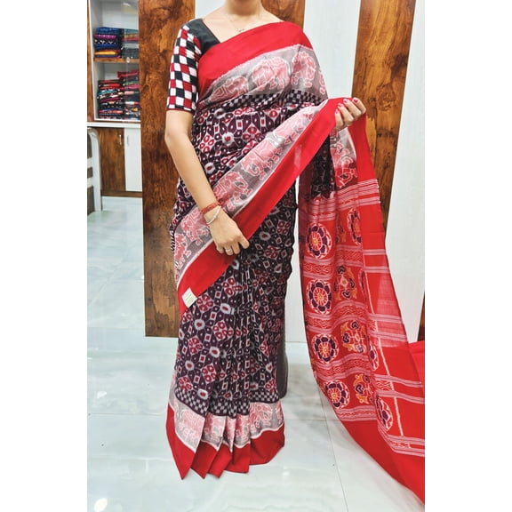 Wedding Sambalpuri Pasapali 100% cotton Sarees,Latest Sambalpuri Pasapali Sarees gift for her.india traditional patan saree for ocagnal year