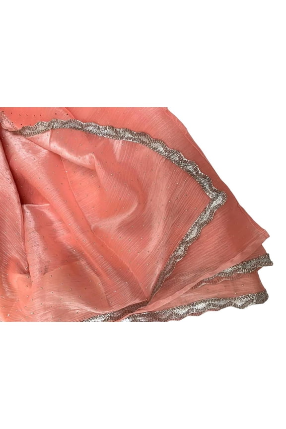 Wedding Saree Indian Partywear Sari Bollywood Outfit for Women Festival Saree Reception Sari Ethnic Clothing Modern Saree Peach