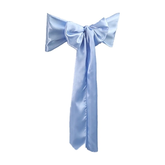 Wedding Satin Chair Sashes Bows, 7x108 Inch Ribbon Fabric Bands for Banquet Party Hotel Restaurant Ceremony and Event Chair Decorations Ties and Knots