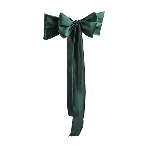 Wedding Satin Chair Sashes Bows, 7x108 Inch Ribbon Fabric Bands for Banquet Party Hotel Restaurant Ceremony and Event Chair Decorations Ties and Knots