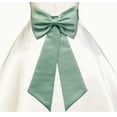 thumbnail image 1 of Wedding Satin Tiebow Sash Bow Tie Sash with Velcro Closure 2 pcs Set Bridal Flower Special Occasion Decoration Pageant Birthday Flower Accessory, 1 of 2