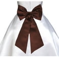 thumbnail image 1 of Wedding Satin Tiebow Sash Bow Tie Sash with Velcro Closure 2 pcs Set Bridal Flower Special Occasion Decoration Pageant Birthday Flower Accessory, 1 of 3