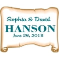 thumbnail image 1 of Wedding Scroll Bride Groom Name Initial Customized Wall Decal- Custom Vinyl Wall Art - Personalized Name - Baby Girls Boys Kids Bedroom Wall Decal Room Decor Wall Stickers Decoration Size (15x30 inch), 1 of 1