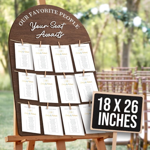 Wedding Seating Chart Board Display For Wedding Reception Decor - Rustic Seating Chart For Reception Display, Wood Find Your Seat Sign Ideas