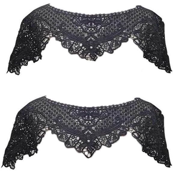 Wedding Shawl Wrap Shoulder Cover Up Hollow Shawl Mini Cape for Women Girls