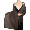 thumbnail image 1 of Wedding Shawls and Wraps for Women Formal Dress, Rhinestones Pearl Sparkling Stole, Bride Bridesmaid Pashmina Scarf, 1 of 8