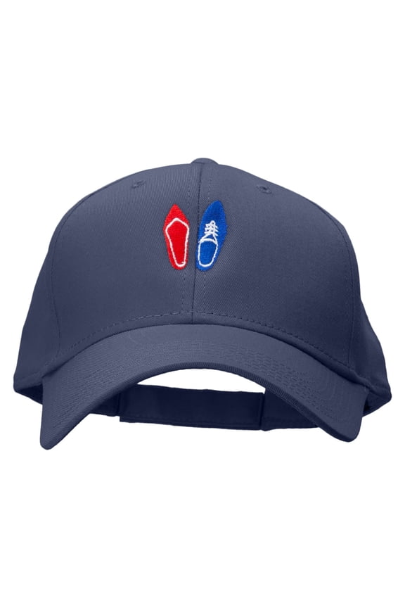 Wedding Shoes Embroidered Low Profile Cap - Navy OSFM