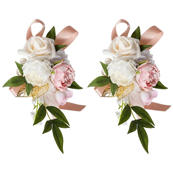 Artificial Shoulder Corsages Flowers, Set of 2, Mother of The Bride Floral Corsage for Wedding Ceremony Anniversary Formal Dinner Party