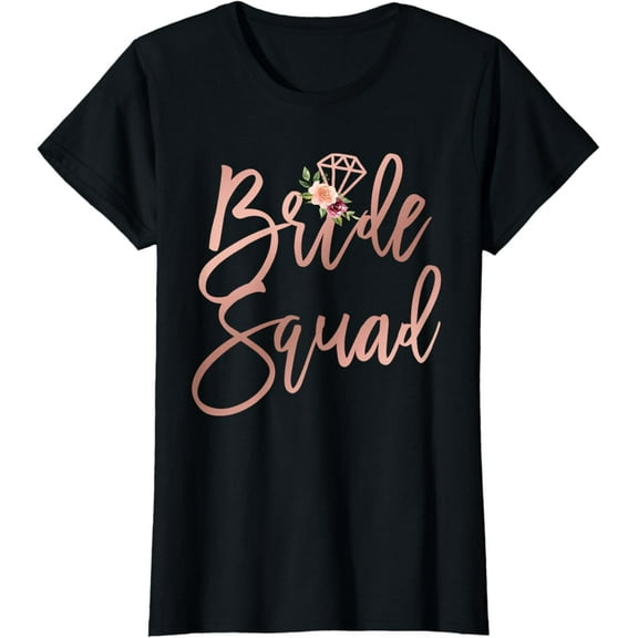 Wedding Shower Gift for Bridesmaid Best Friends Bride Squad T-Shirt