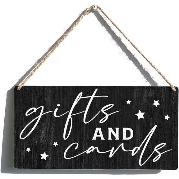 Wedding Sign Gift Farmhouse Gifts and Cards Wooden Hanging Sign Plaque Rustic Wall Art Decor for Home Wedding Decoration 10x5 Inch
