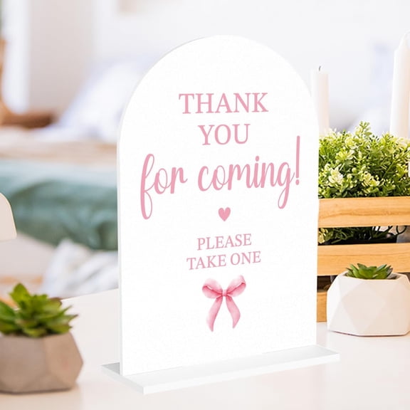 Wedding Sign Memory Table Sign Table Top Signs for Wedding Reception and Event Party Decor - Glossy Acrylic Welcome Sign for Reception Tables - 5 X 7 Inches