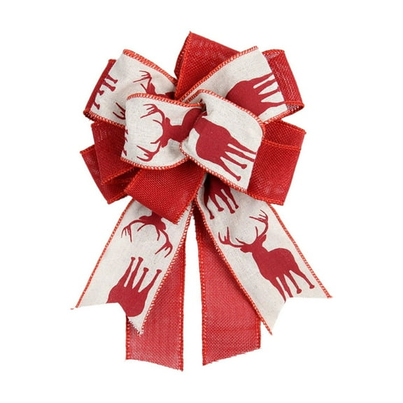 Wedding Silk Bow Spring Summer Winter Christmas Tree Decorating Wreath Glittering Sequin Bow 12 inch