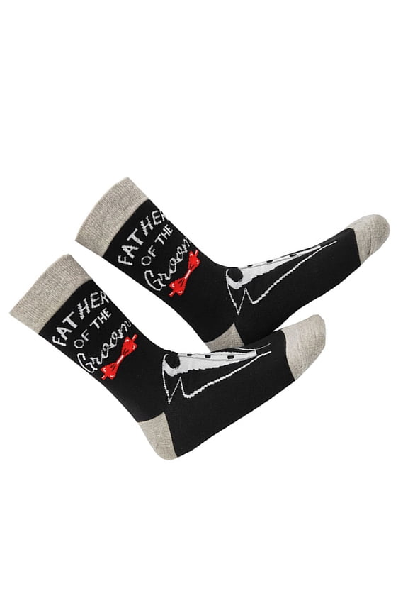 Wedding Socks for Father of the Grooms and Bride Novelty Dad Cotton Socks Gift for Celebrations and Everyday Wear
