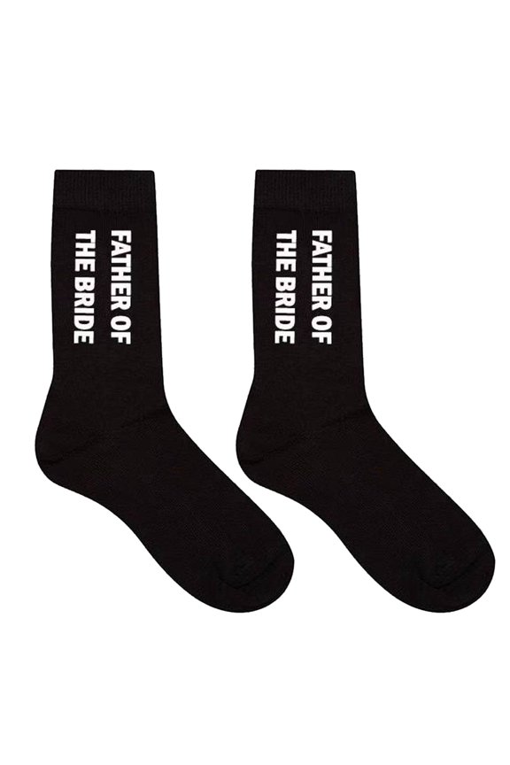 Wedding Socks for Father of the Grooms and Bride Novelty Dad Cotton Socks Gift for Celebrations and Everyday Wear