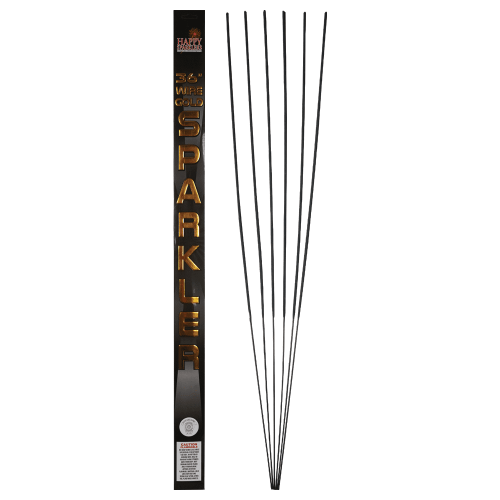 Wedding Sparklers 50 Sparklers36" inch Length10 Packs of 5Gold Wire